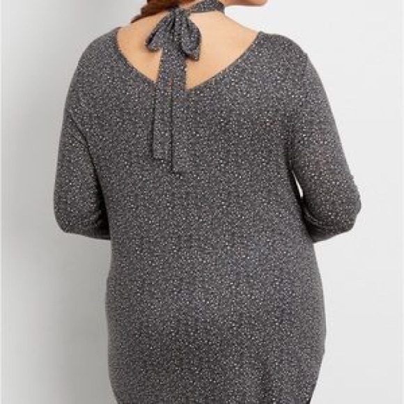 Maurices 24/7 Crossover Soft Tie Neck Top 2x NWT - Picture 2 of 8